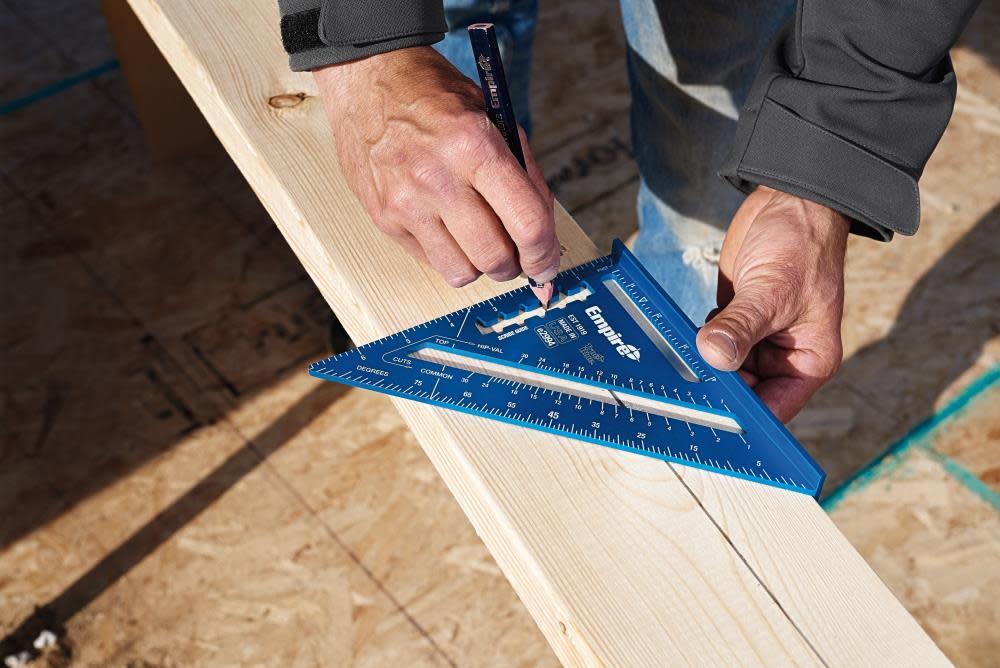 Empire Level 7 in. True Blue Laser Etched Rafter Square - Ascmtools