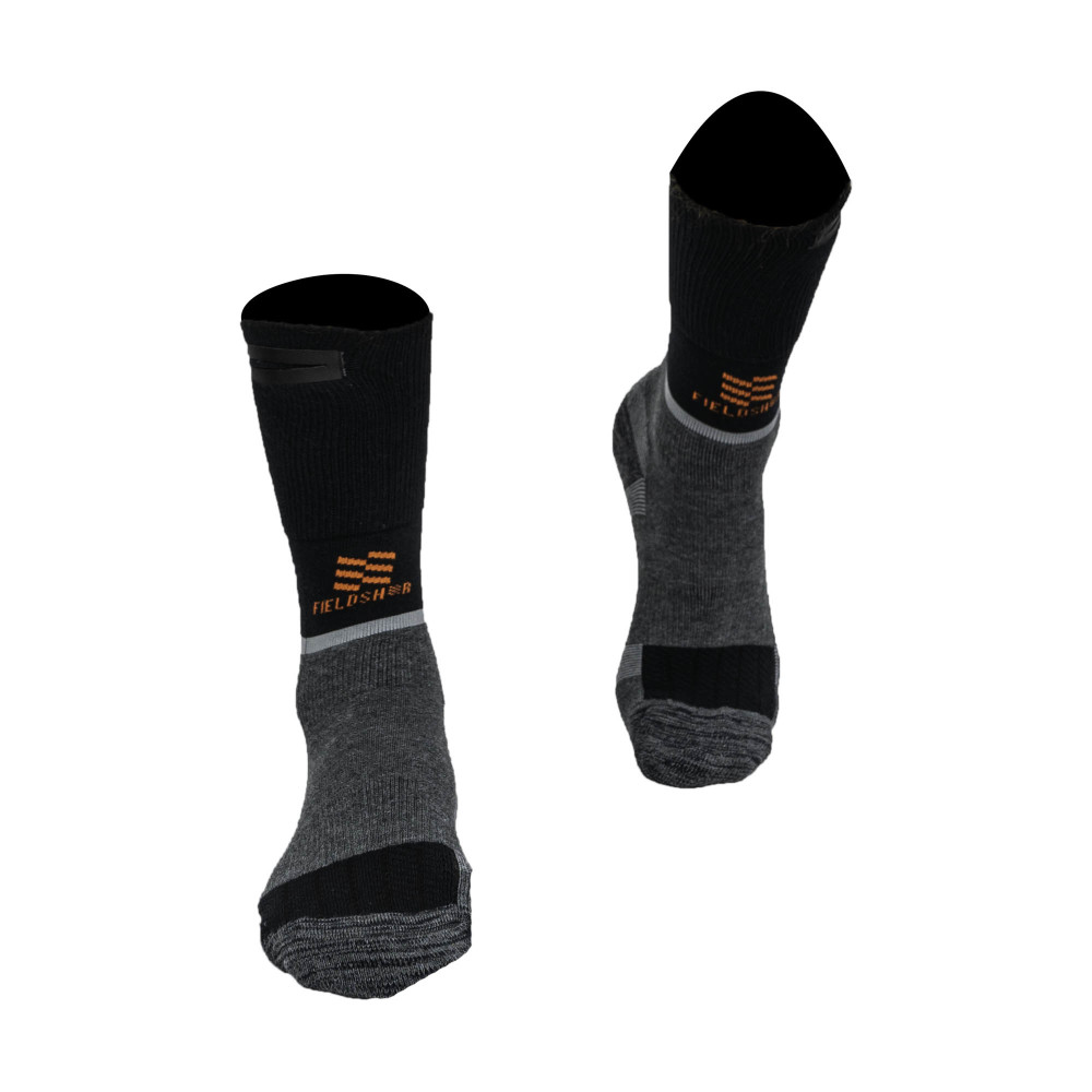 Mobile Warming Merino Heated Socks Unisex 3.7V Dark Gray Small - Ascmtools