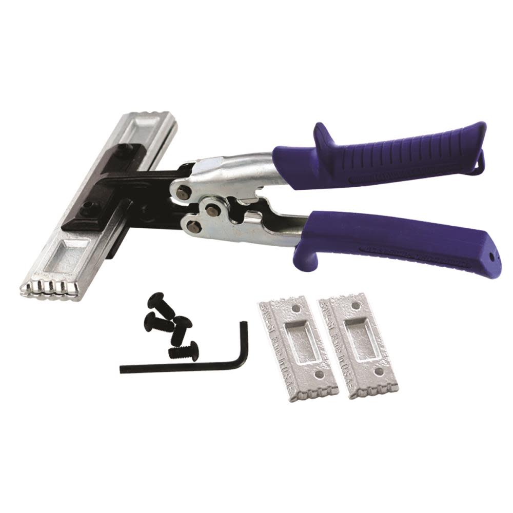 Midwest Snips 3 In. and 6 In. Interchangeable Blade Straight Handle Seamer Set - Ascmtools