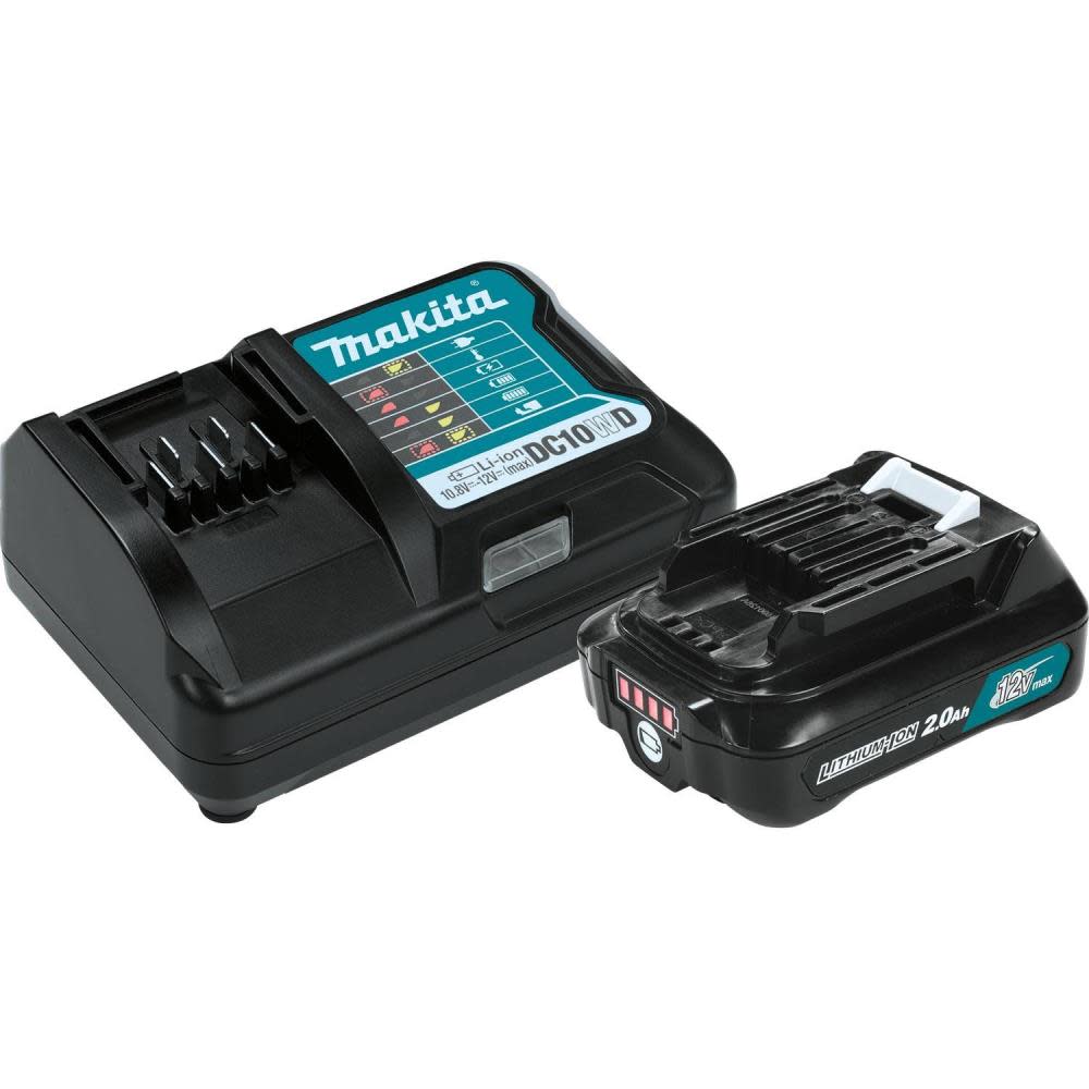 Makita 12V Max CXT Lithium-Ion Battery and Charger Starter Pack (2.0Ah) - Ascmtools