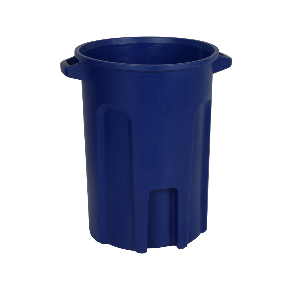 Toter 44 Gallon Round Trash Can with Lift Handle Blue - Ascmtools