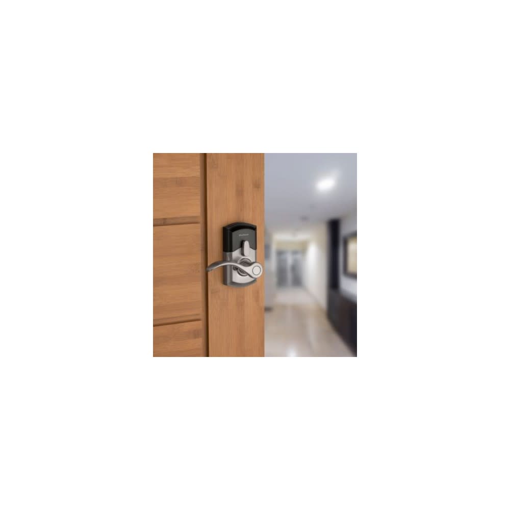 Kwikset SmartKey Pembroke Door Lever SmartCode 955 Satin Nickel - Ascmtools