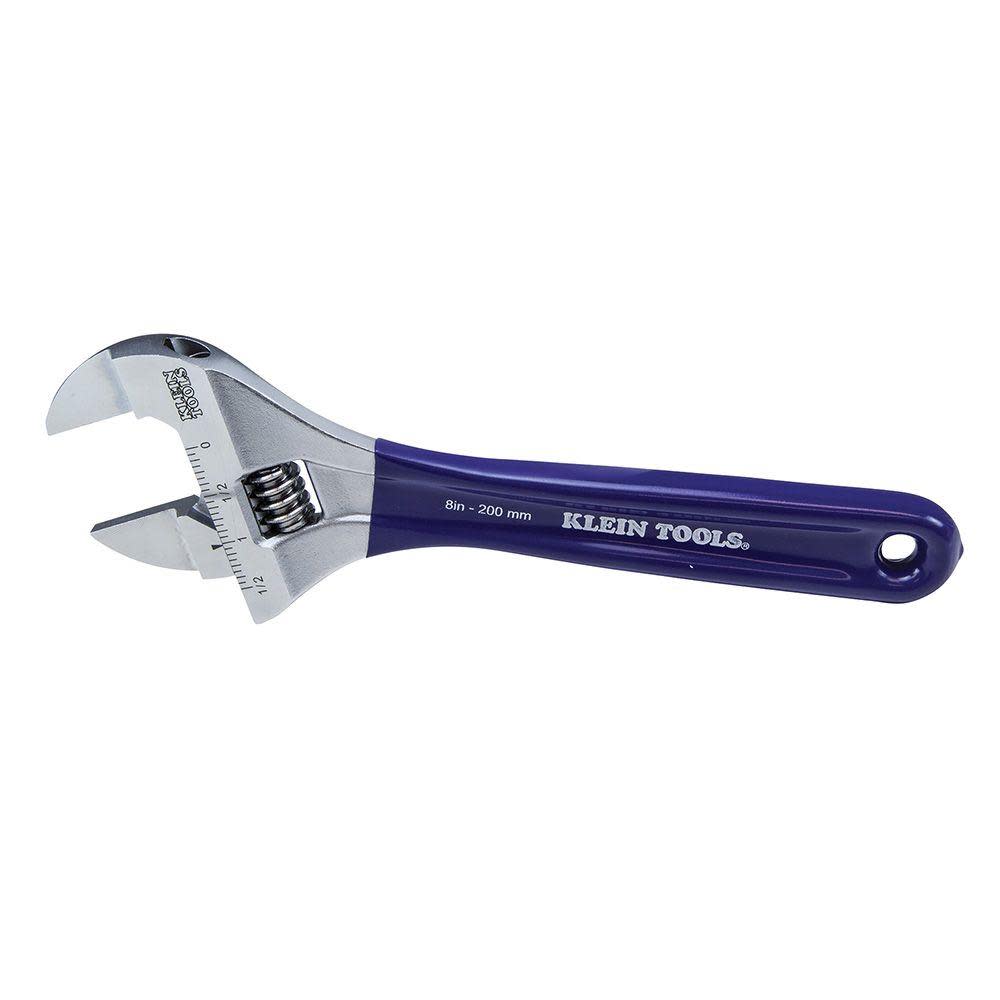 Klein Tools Slim-Jaw Adjustable Wrench 8″ - Ascmtools