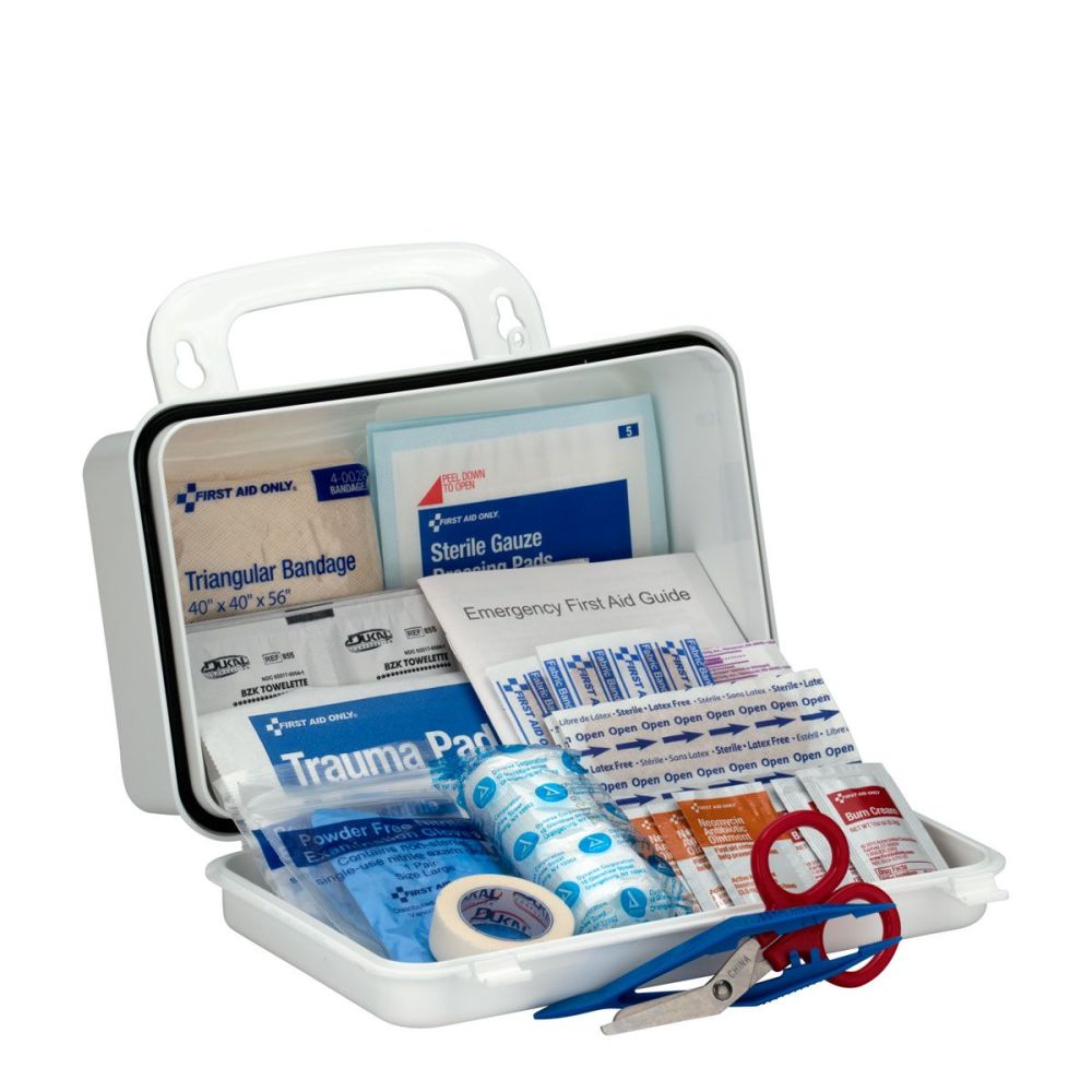 First Aid Only Contractor First Aid Kit 10 Person Plastic Case - Ascmtools