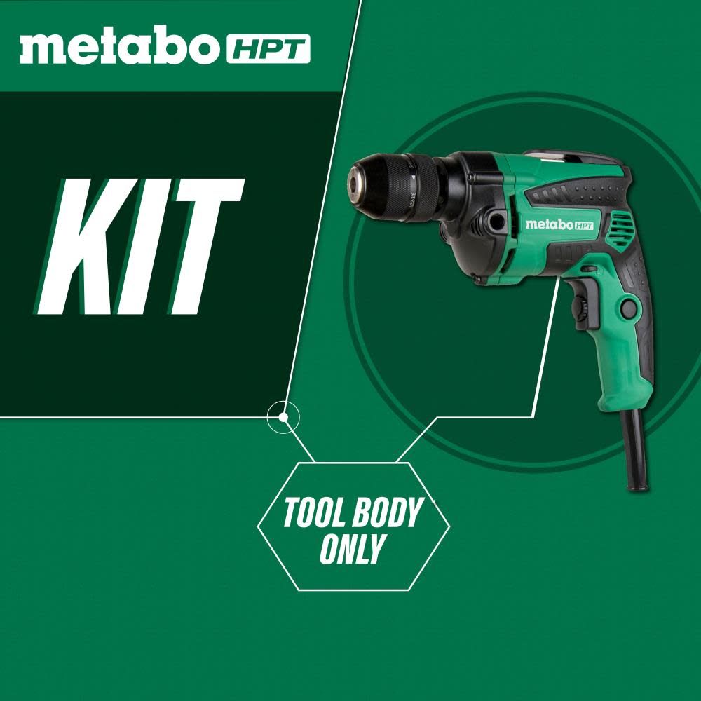 Metabo HPT 7 Amp 3/8 Inch Drill EVS Reversible | D10VH2 - Ascmtools