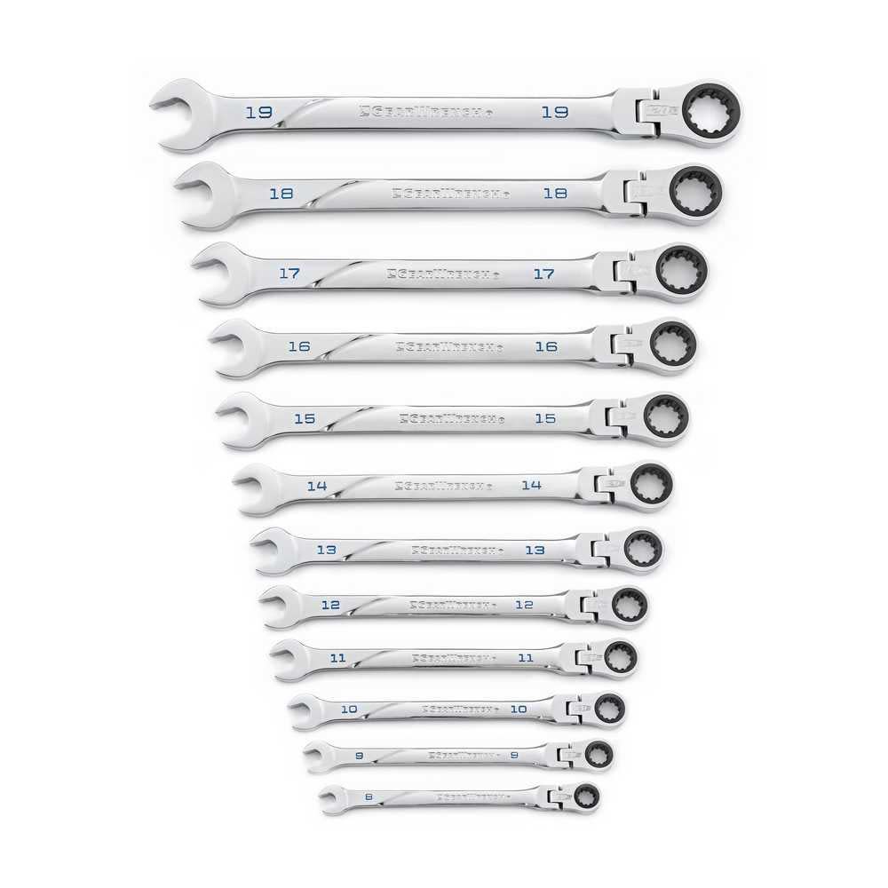 GEARWRENCH Metric Combination Ratcheting Wrench Set 12pc - Ascmtools