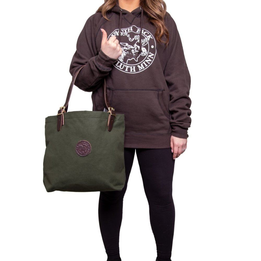 Duluth Pack 18 Liter Capacity Olive Drab Medium Market Tote - Ascmtools