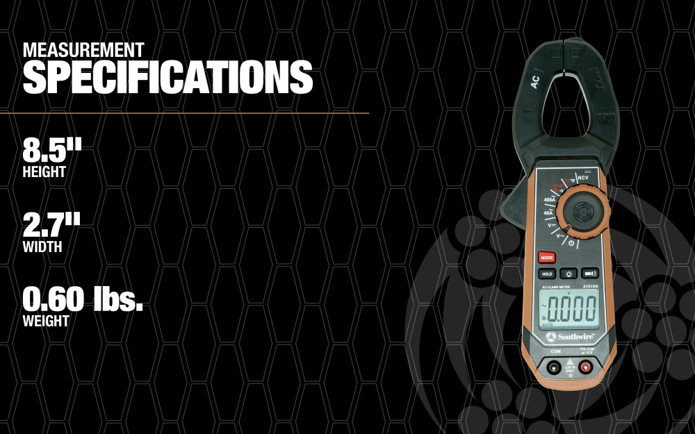Southwire AC Clamp Meter with Built-In NCV Worklight - Ascmtools