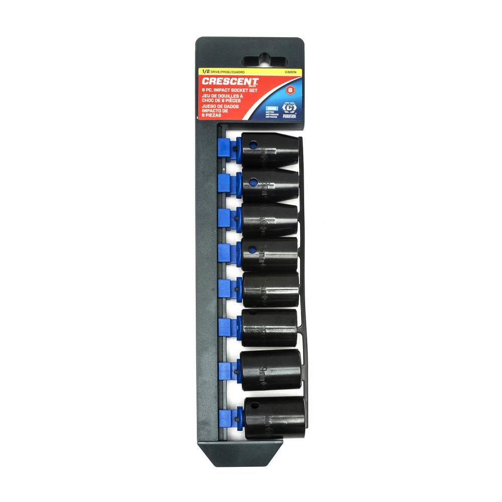 Crescent 8 pc. 1/2″ Drive 6 Point Standard Impact Metric Socket Set - Ascmtools