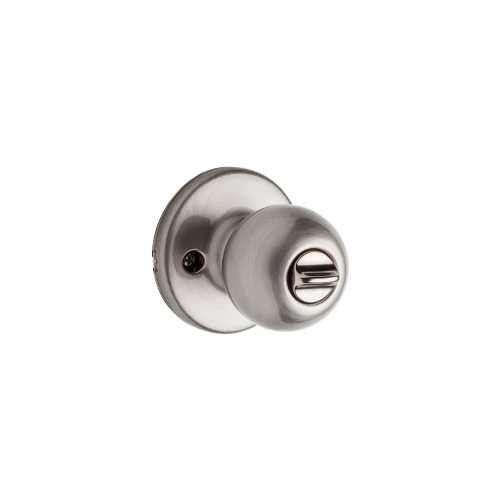 Kwikset Polo Door Knob Satin Chrome Exterior Keyed Entry Round - Ascmtools