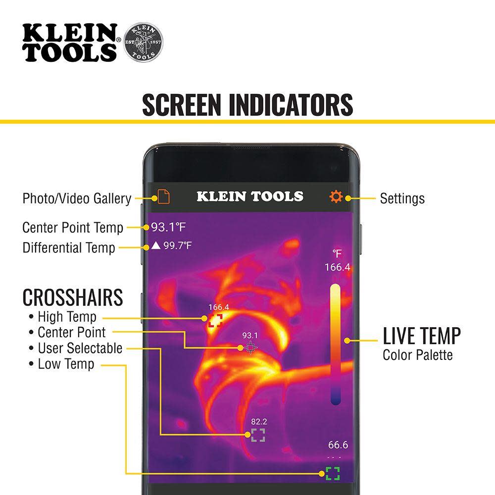 Klein Tools Thermal Imager for android Devices - Ascmtools