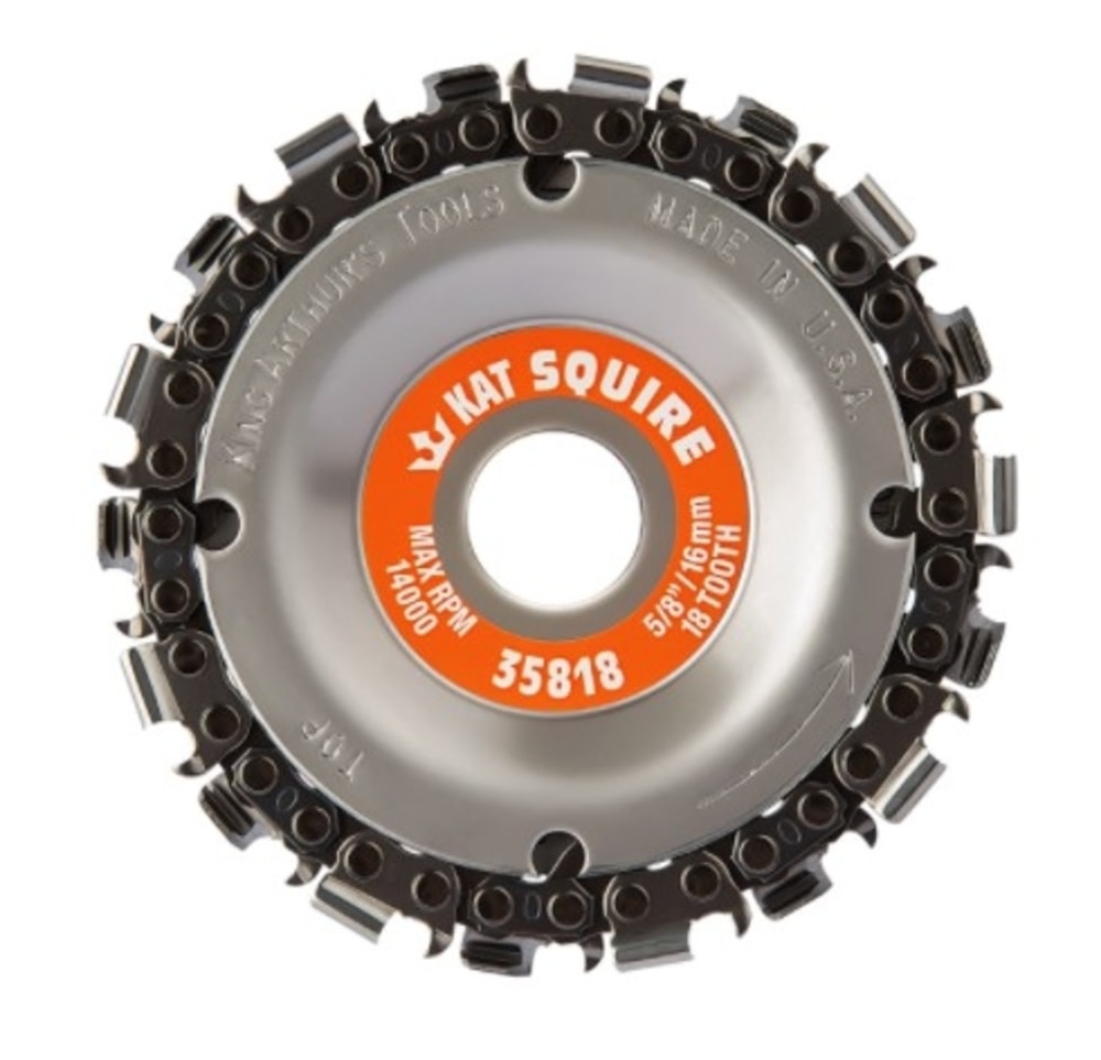 King Arthurs Tools Squire 18 Tooth Chain Saw Cutter with 5/8 Center - Ascmtools