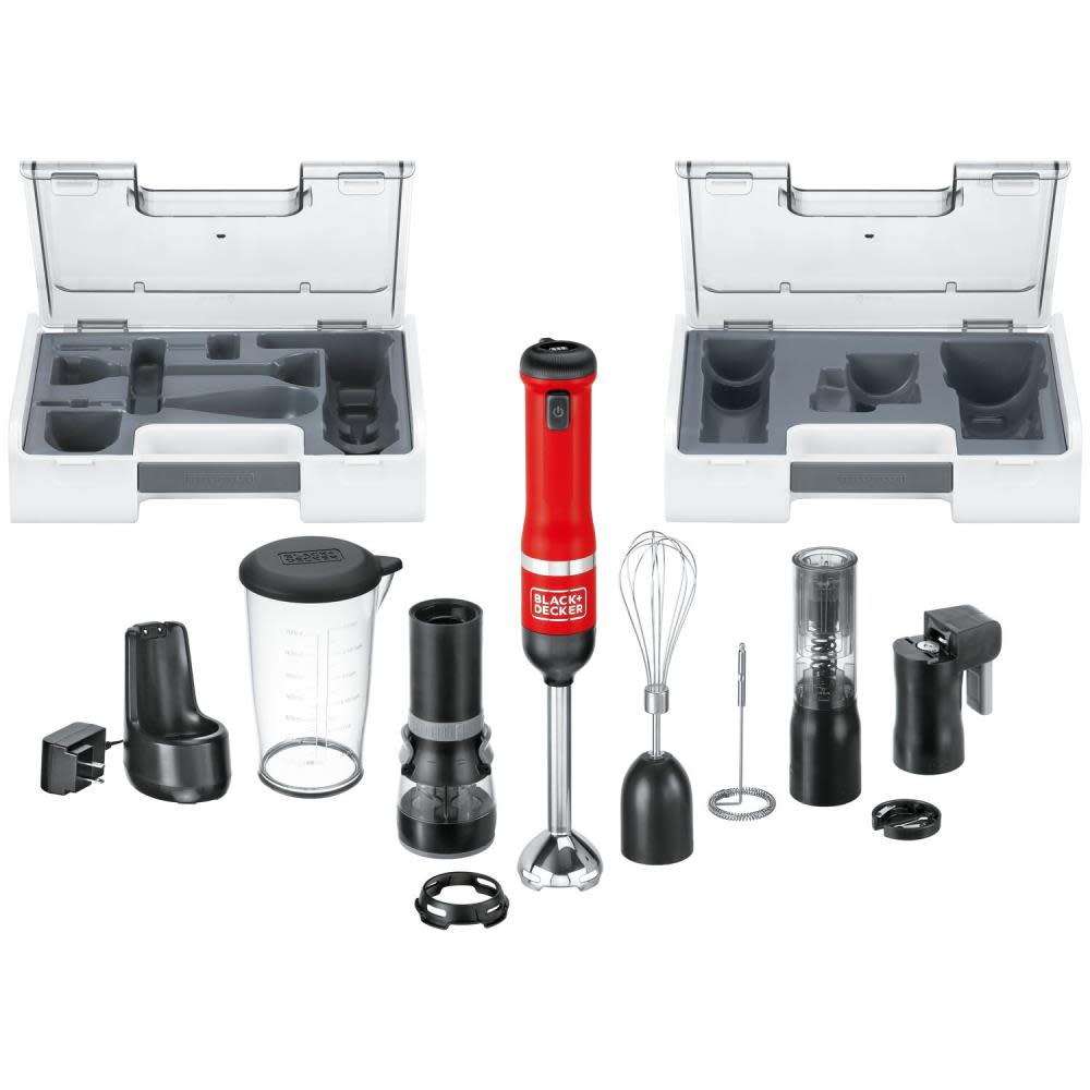 Black and Decker kitchen wand Cordless 6 in 1 Kitchen Multi Tool Red - Ascmtools