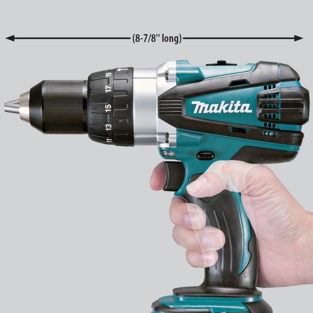 Makita 18V LXT Lithium-Ion Cordless 1/2 in. Hammer Driver Drill (Tool only) - Ascmtools