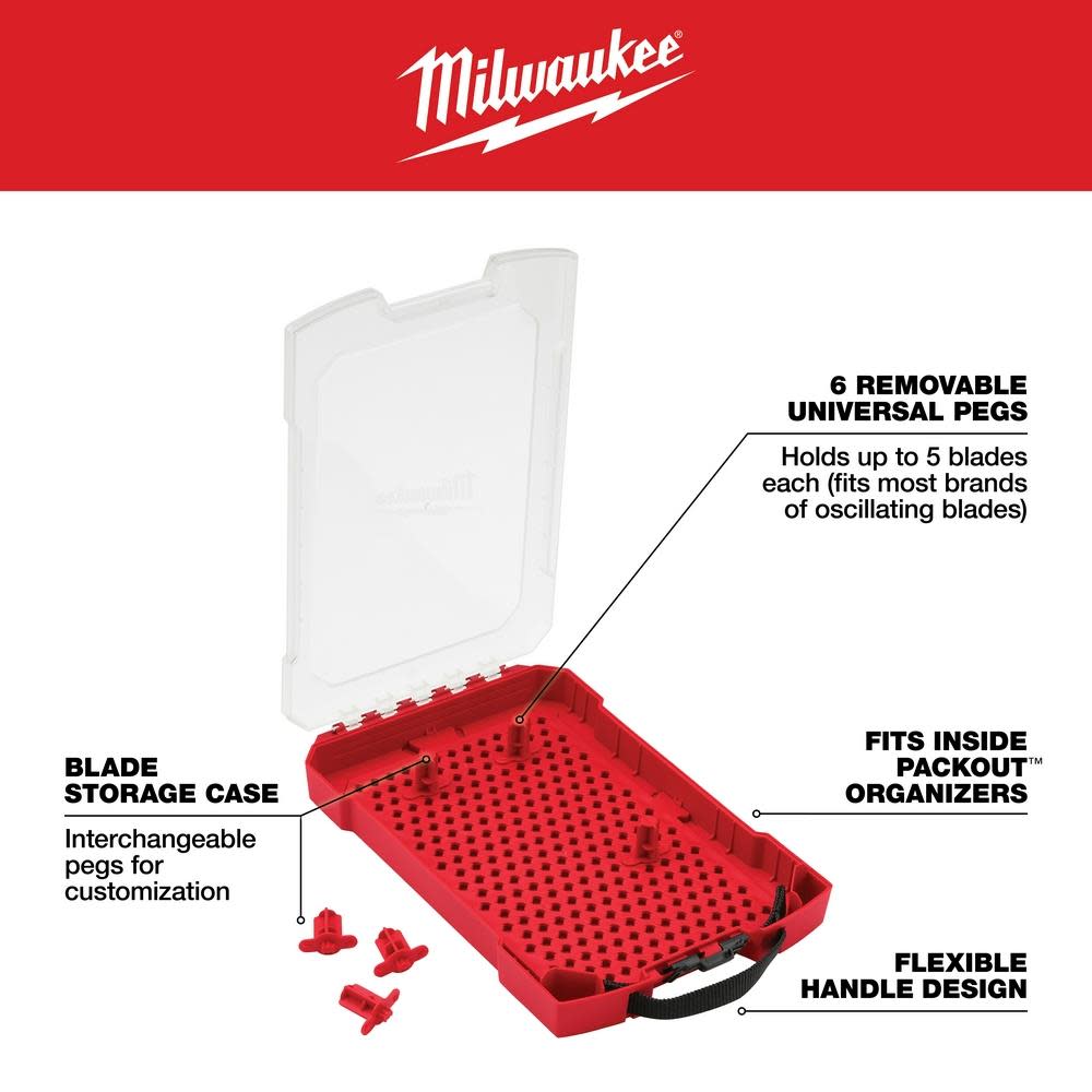 Milwaukee OPEN-LOK Modular Oscillating Blade Case - Ascmtools
