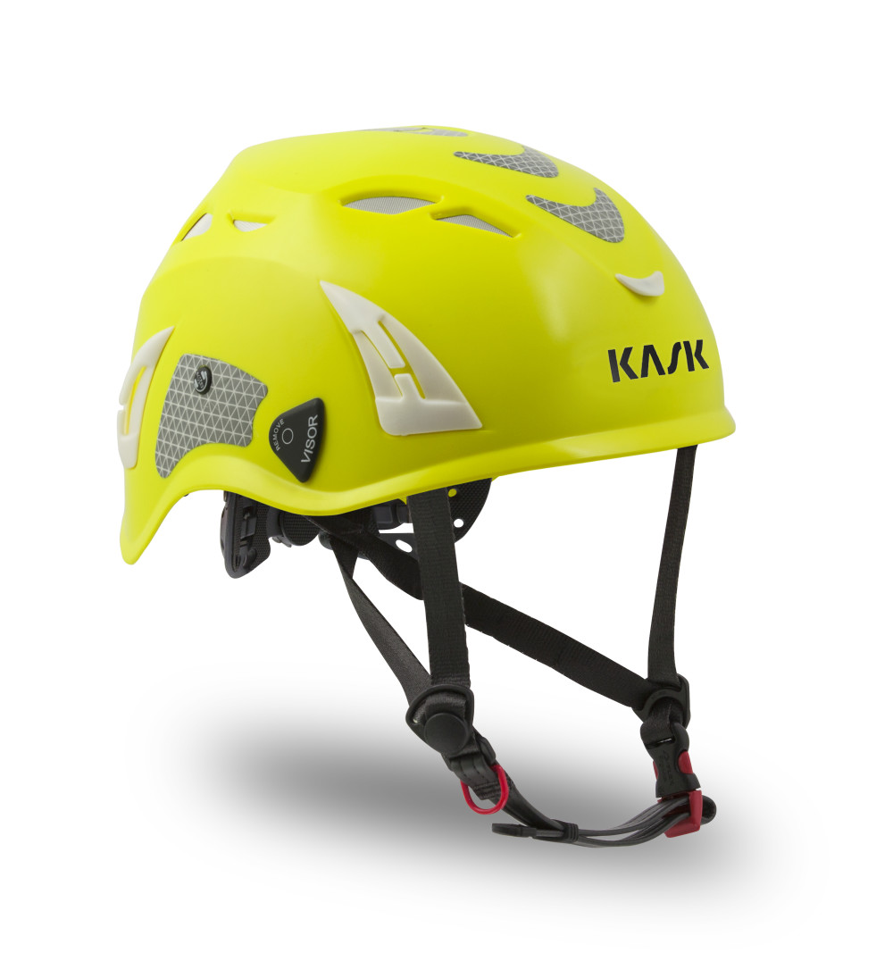 KASK America SUPERPLASMA HD HI VIZ Ventilated Work/Rescue Helmet – Yellow Fluo - Ascmtools