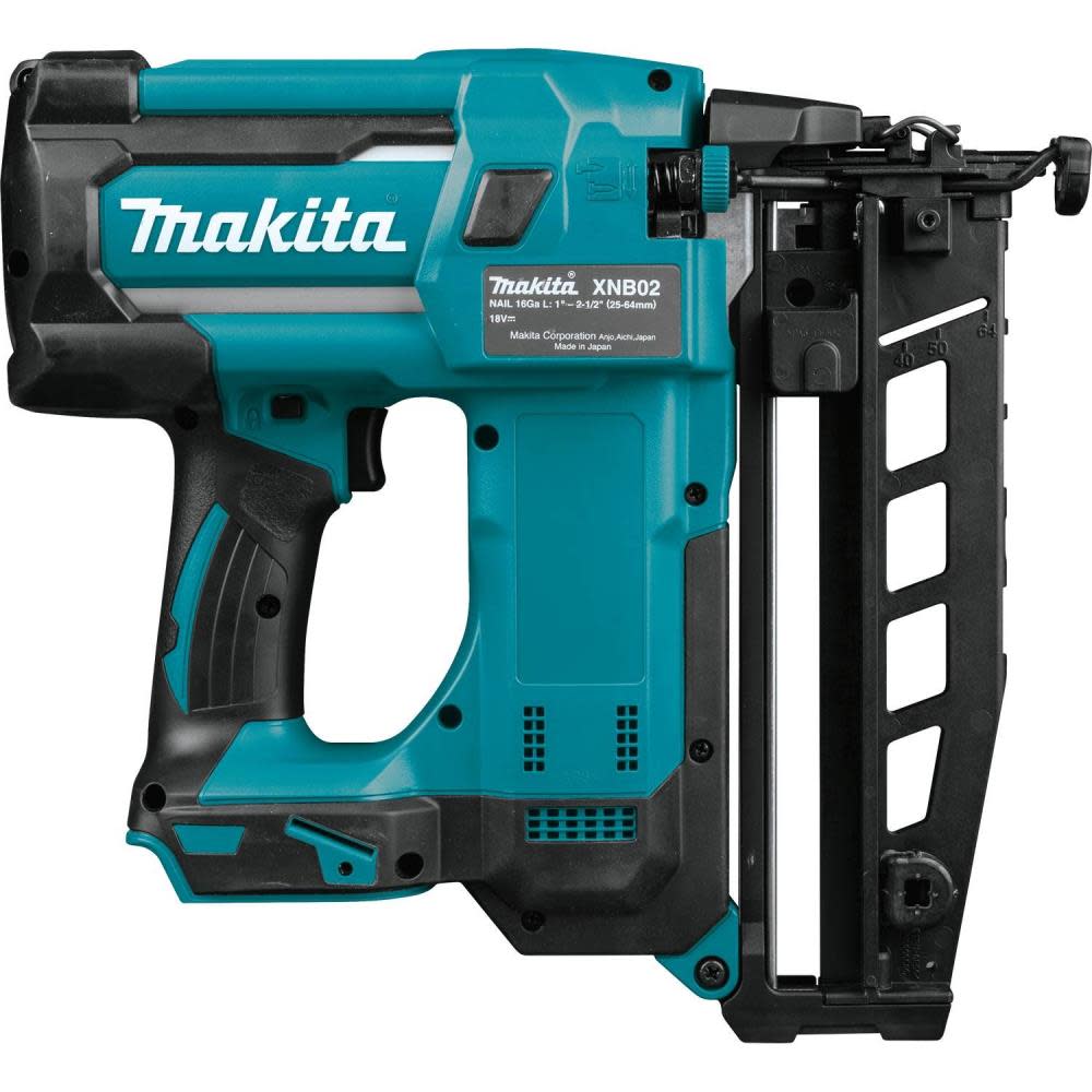 Makita 18V LXT 2 1/2″ Straight Finish Nailer 16 Gauge Bare Tool - Ascmtools
