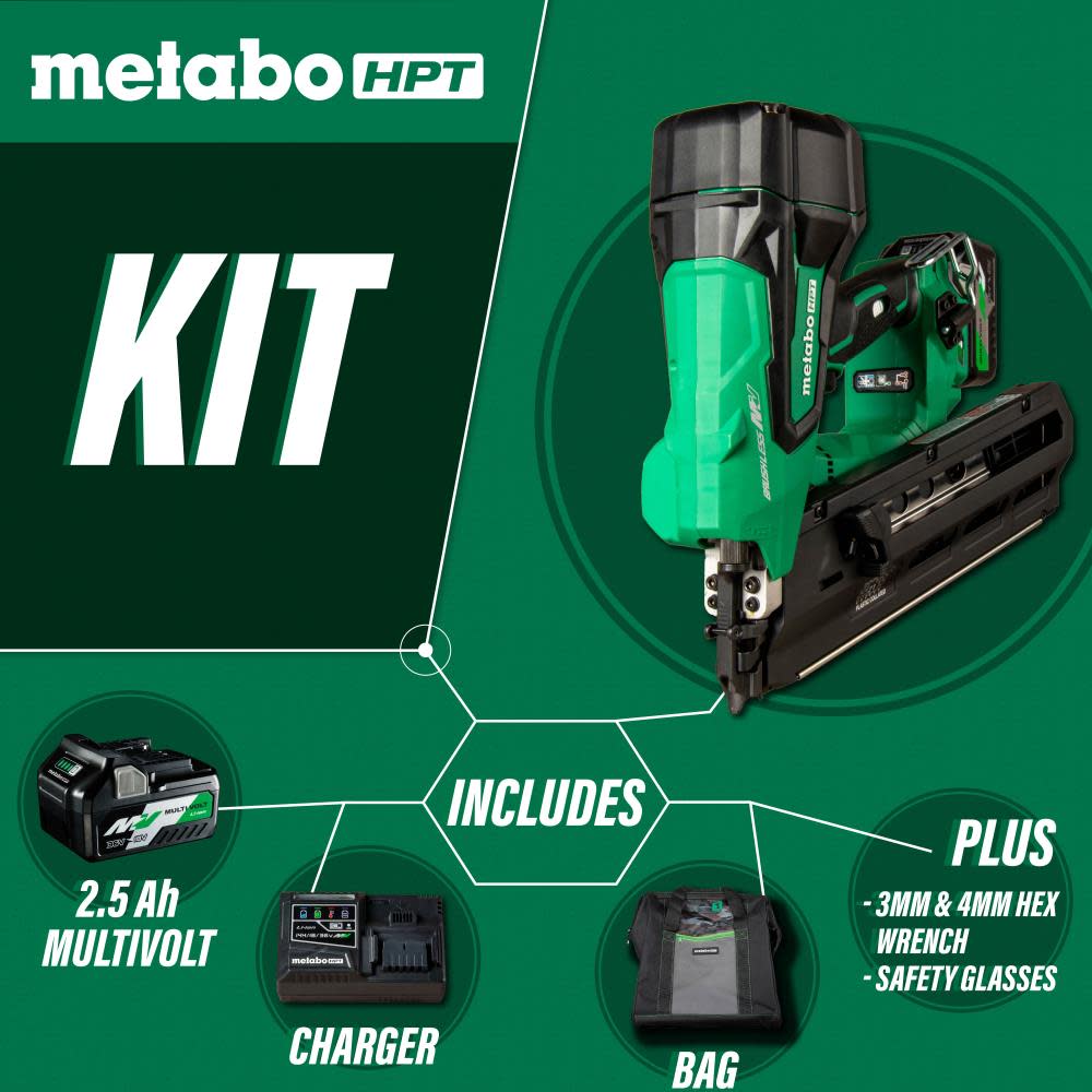 Metabo HPT MultiV Framing Nailer Kit - Ascmtools