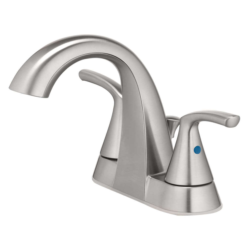 Oakbrook Bathroom Sink Faucet Two Handle Brushed Nickel - Ascmtools
