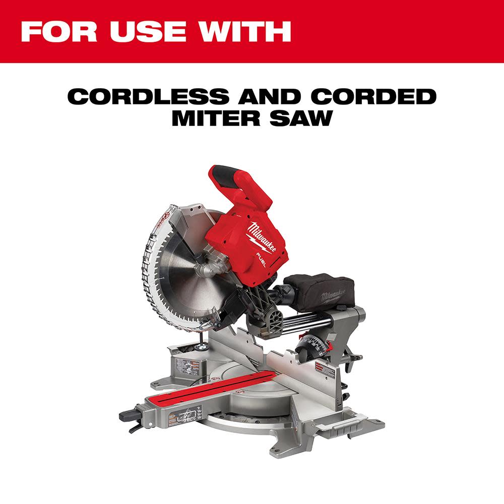 Milwaukee 12 in. 60T Combination Circular Saw Blade - Ascmtools