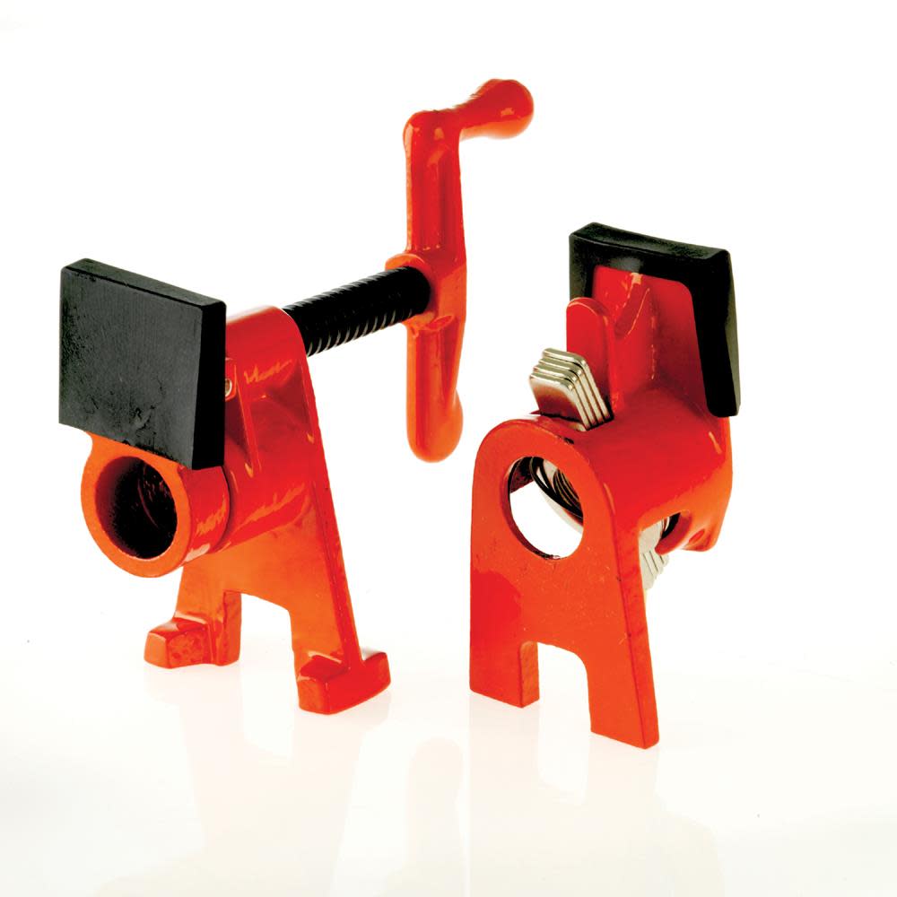 Bessey H-Series clamp fixture for use on 1/2 inch black pipe - Ascmtools