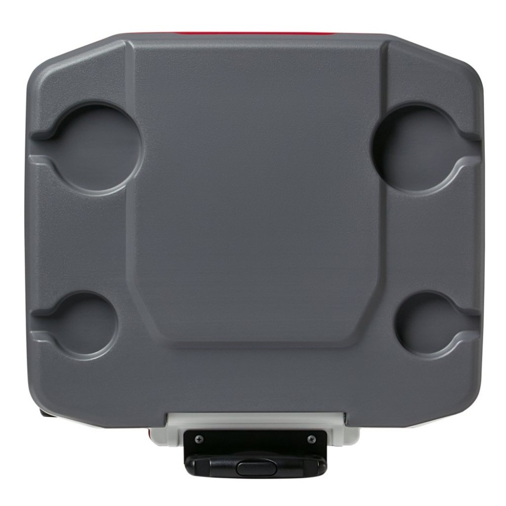 Igloo Latitude 60 Roller Cooler Industrial Red/Meteorite 60qt - Ascmtools
