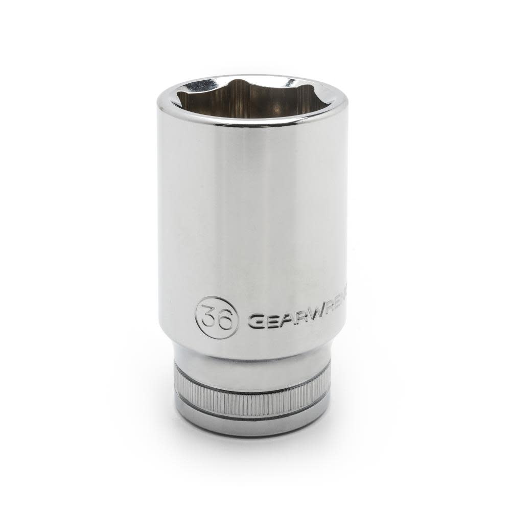 GEARWRENCH Socket 3/4 In. Drive Deep 12 Pt 36MM - Ascmtools