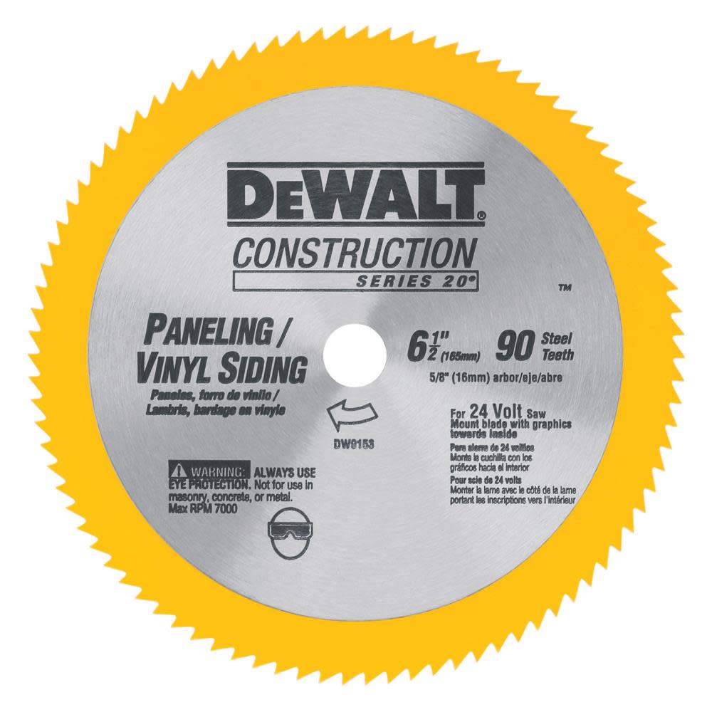 DEWALT 6-1/2-in Vinyl Cutting Blade - Ascmtools