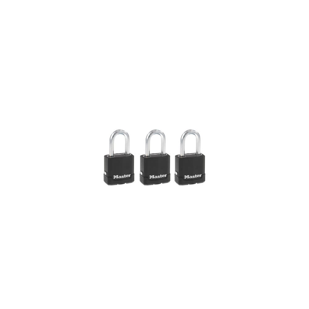 Master Lock Padlock 1 3/4″ Steel Keyed Alike Dual Ball Bearing - Ascmtools