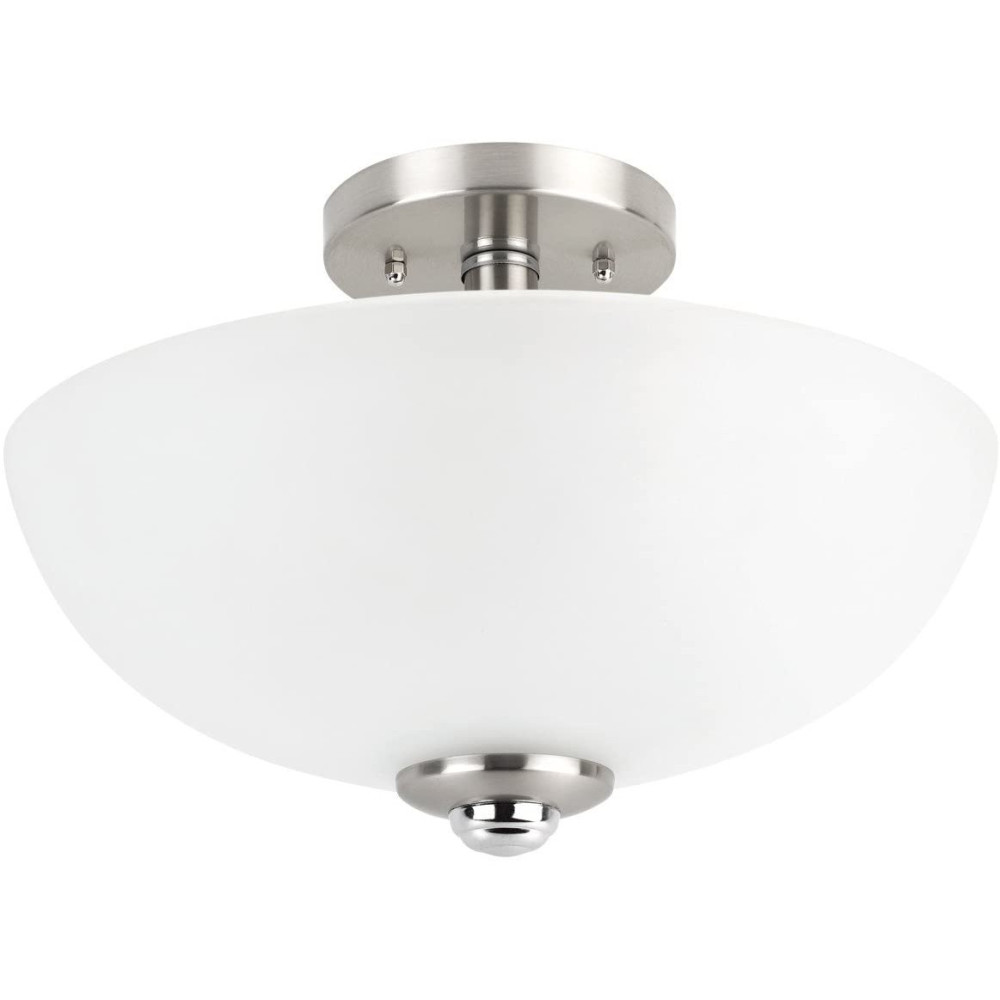 Globe Electric Hudson Ceiling Light Brushed Nickel 60W E26 - Ascmtools