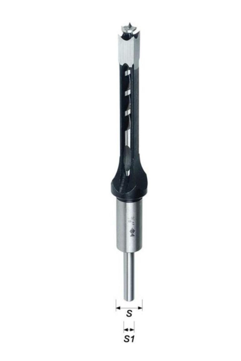 Fisch Mortise Chisel & Bit Set 1/2″ Diameter x 5/8″ x 7 1/4″ Overall Length - Ascmtools
