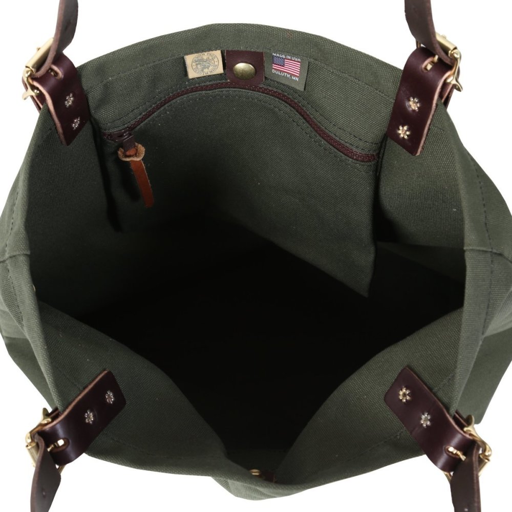 Duluth Pack 18 Liter Capacity Olive Drab Medium Market Tote - Ascmtools