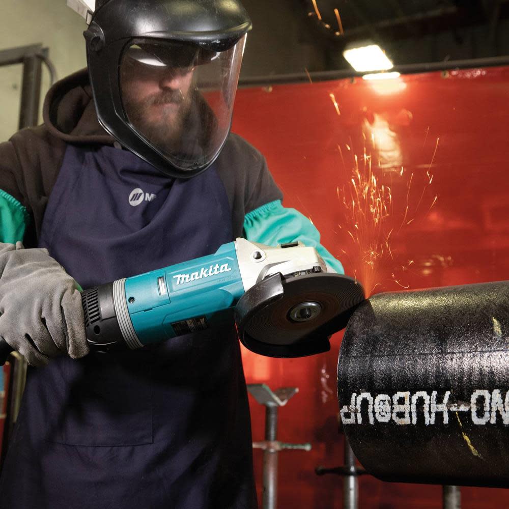 Makita 7″ Angle Grinder with Rotatable Handle & Lock-On Switch - Ascmtools