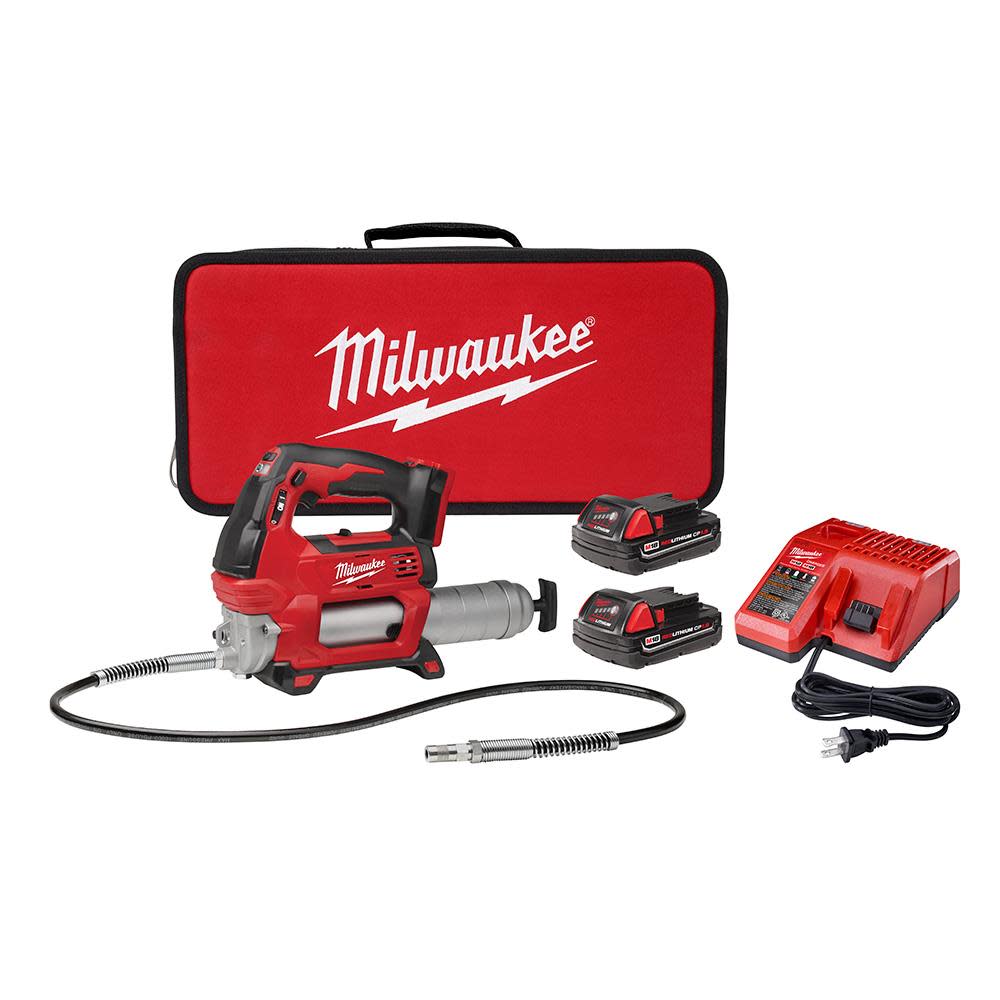 Milwaukee M18 2-Speed Grease Gun 2CT Kit - Ascmtools