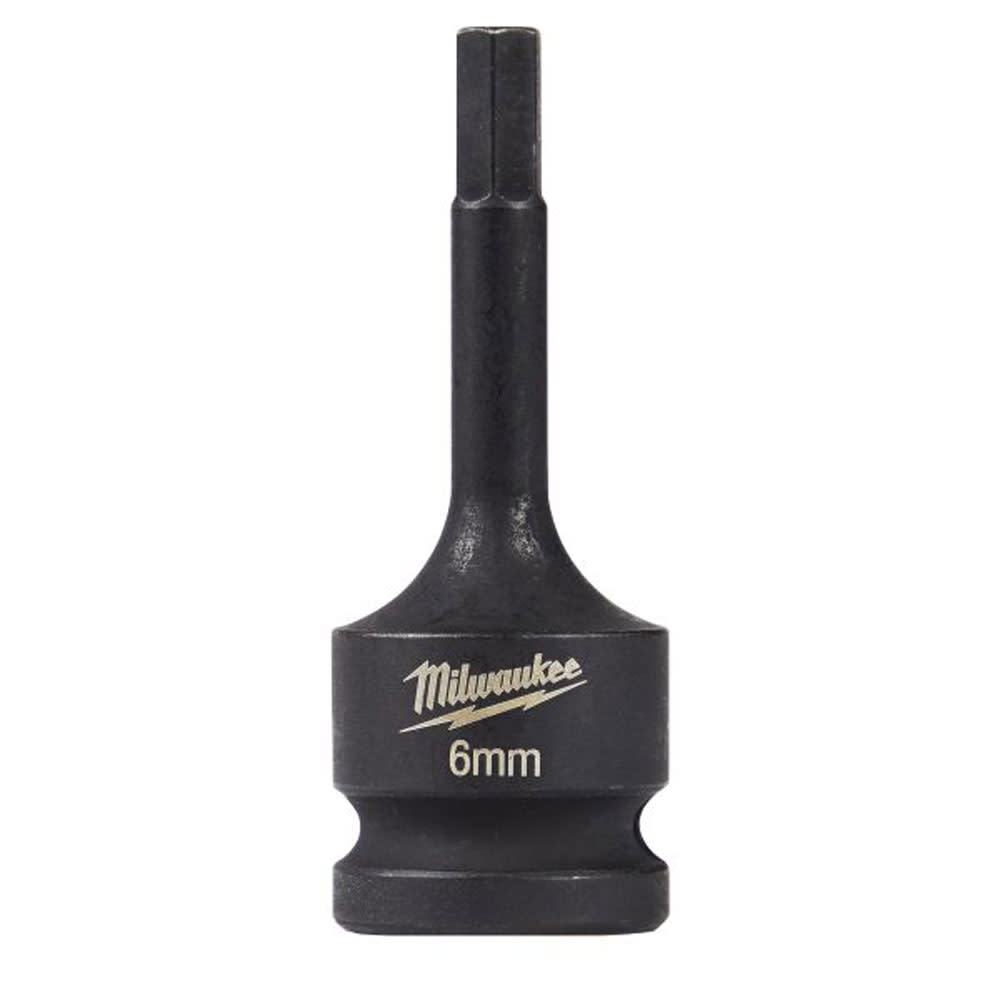 Milwaukee Shockwave Lineman’s 1/2″ Drive – 6mm Hex Bit Socket - Ascmtools