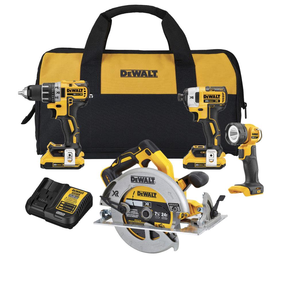 DEWALT 20V MAX XR Compact 4-Tool Combo Kit - Ascmtools