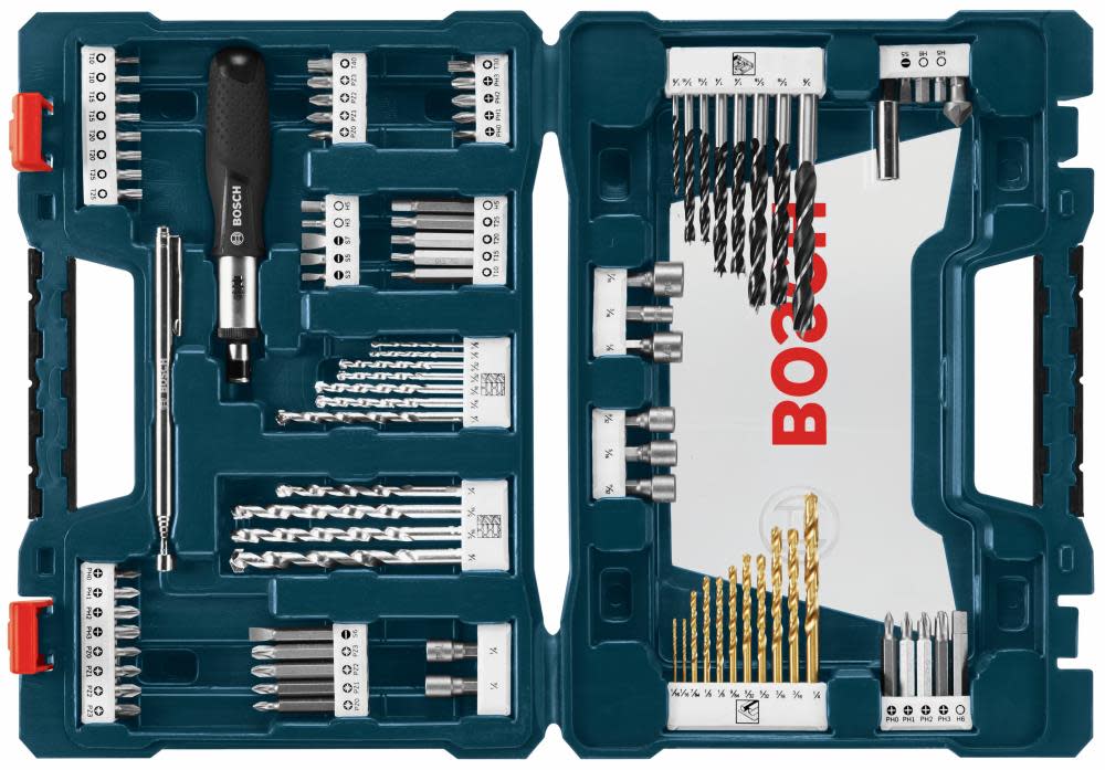 Bosch 91 pc. Drilling and Driving Mixed Bit Set - Ascmtools
