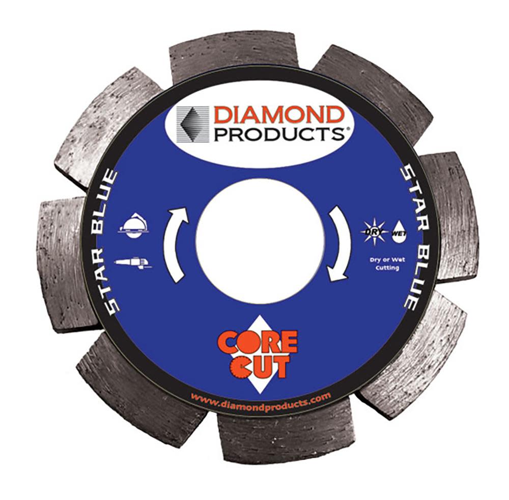 4-1/2 In. x .250 In. x 7/8 In. Star Blue Tuck Point Blade - Ascmtools