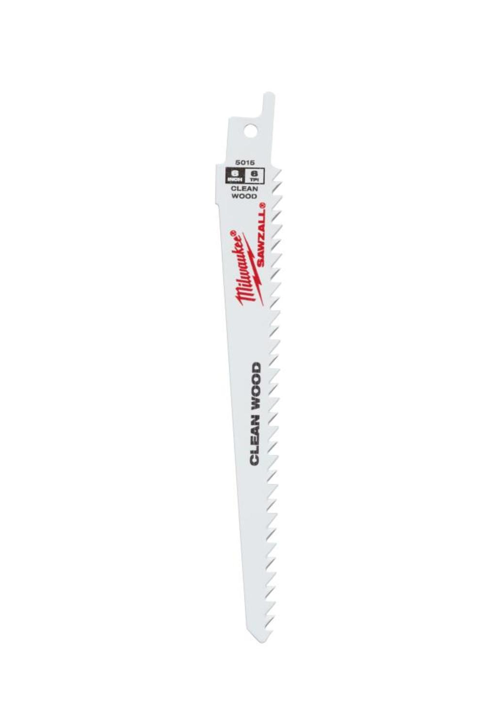 Milwaukee 6 in. 6 TPI Fleam Ground SAWZALL Blades 5PK - Ascmtools