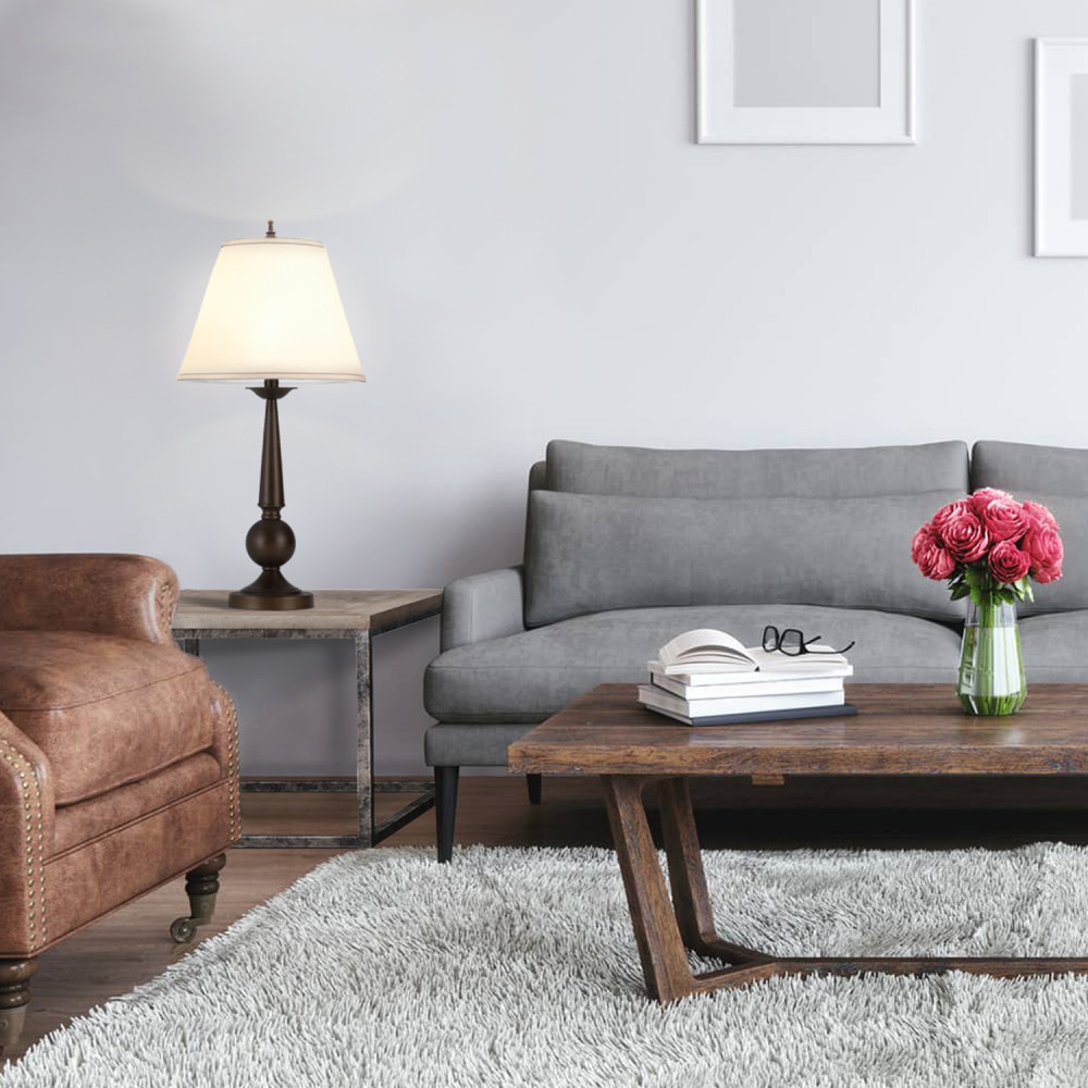 Globe Electric Contemporary Table Lamp 2pc 27″ Bronze - Ascmtools