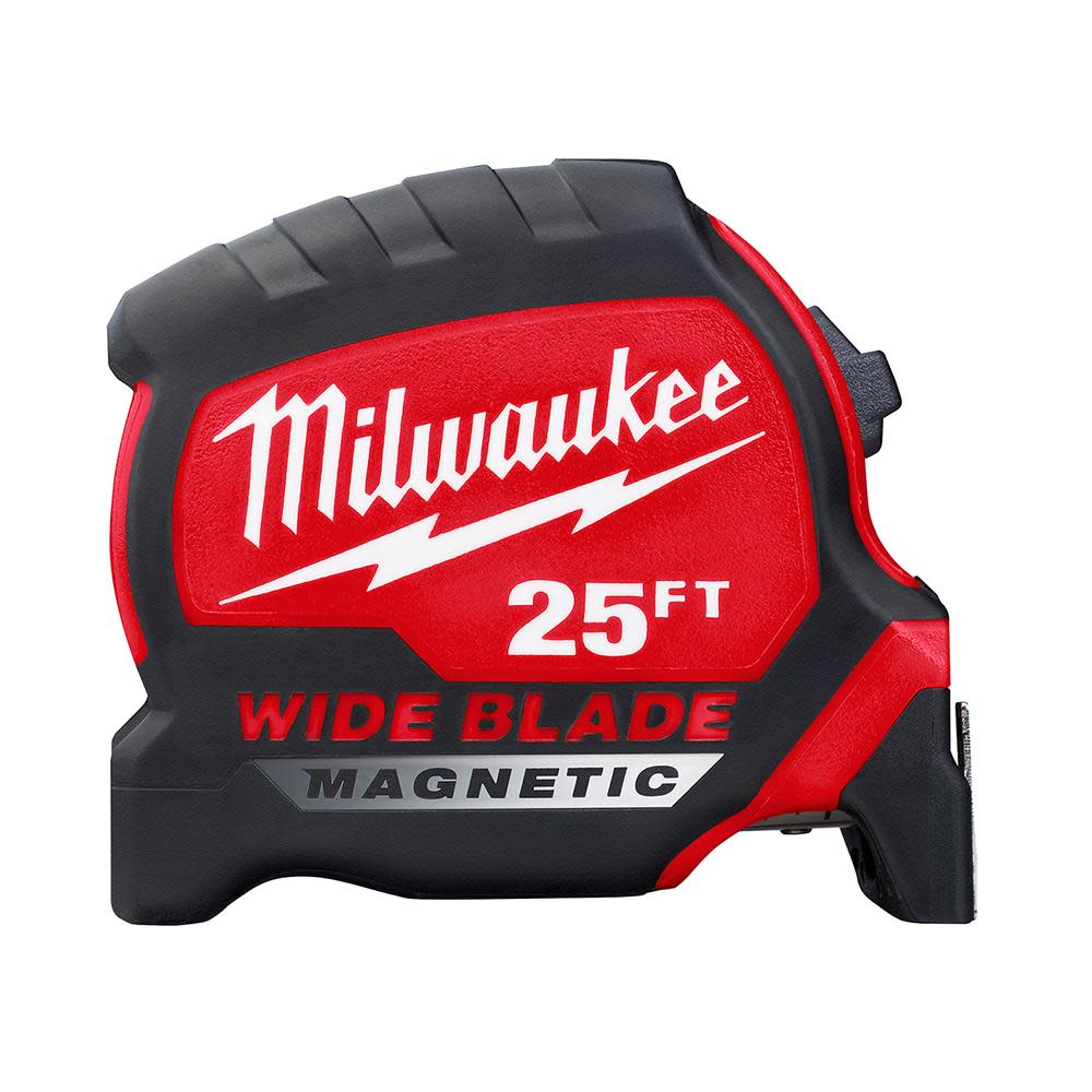 Milwaukee 25Ft Wide Blade Magnetic Tape Measure - Ascmtools
