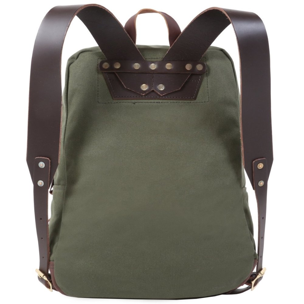 Duluth Pack 21 Liter Capacity Olive Drab Large Deluxe Laptop Backpack - Ascmtools