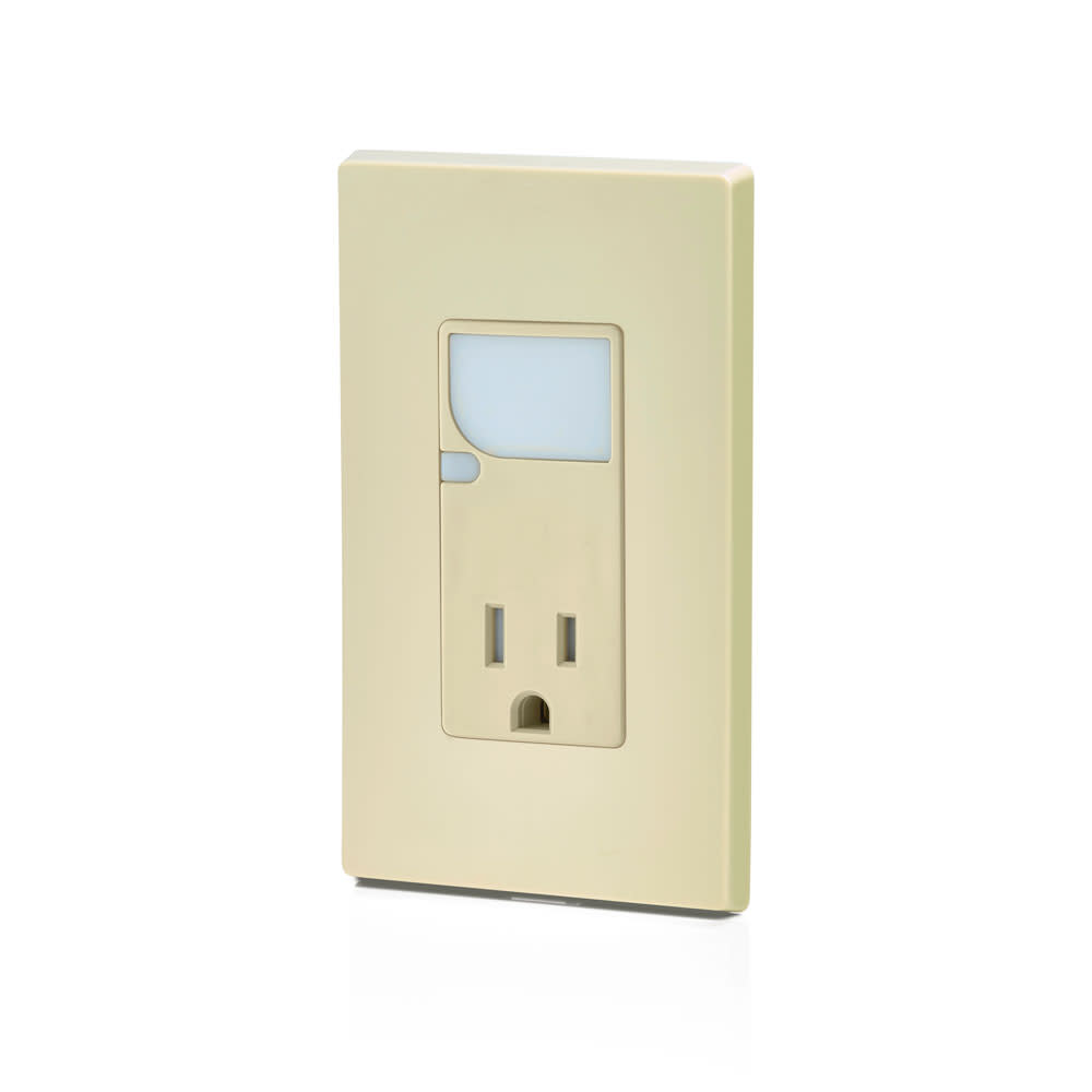 Leviton 15A 125VAC Ivory Combination Decora Receptacle/Outlet - Ascmtools
