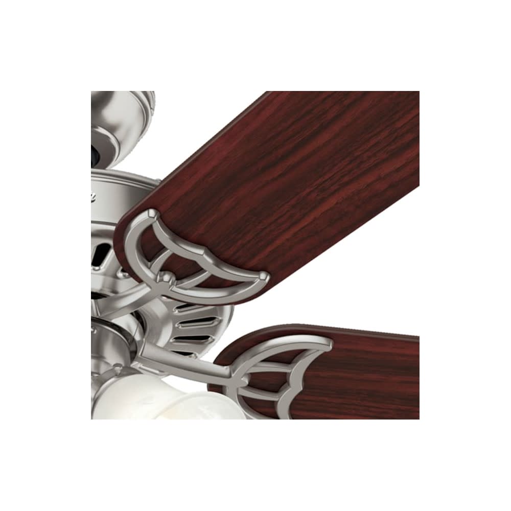Hunter Fan Studio Series Ceiling Fan 52″ Brushed Nickel Cherry - Ascmtools