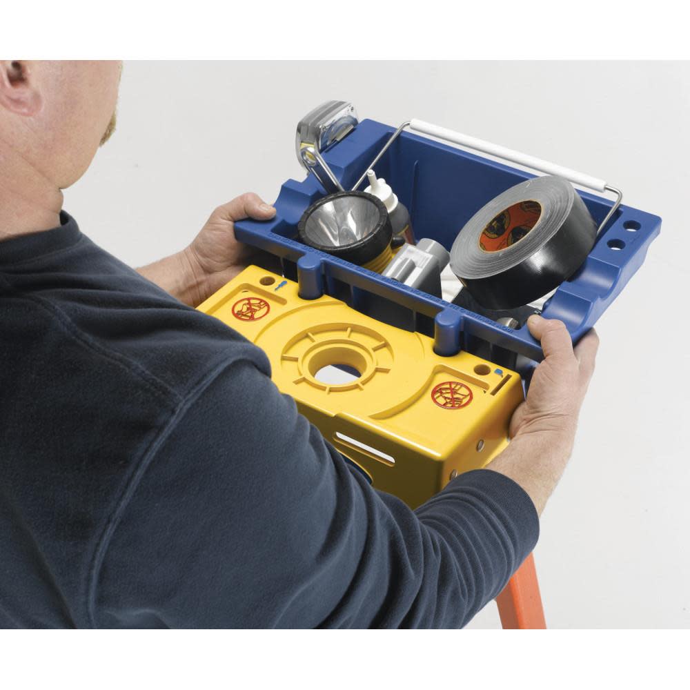 Werner Job Bucket for Select Stepladders Increases Storage Space On Top Of Stepladder. - Ascmtools