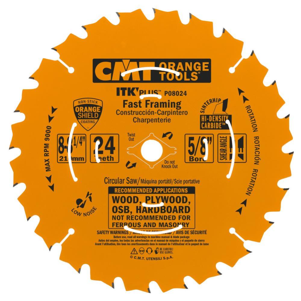 CMT ITK Plus Fast Framing 8-1/4In x 24T x 5/8In - Ascmtools