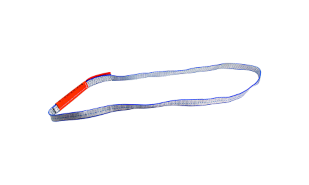 Lift-All 1 In. x 4 Ft. Silver Endless 1-Ply Tuff-Edge Polyester Web Sling - Ascmtools