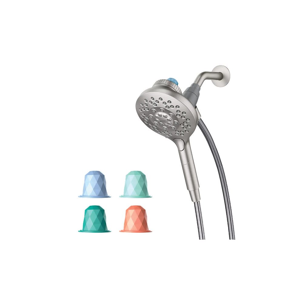 Moen Spot Resist Nickel Aromatherapy Handshower with INLY Capsule - Ascmtools