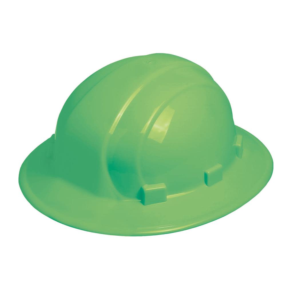 ERB Omega II Full Brim Ratchet Suspension Hard Hat – Glow-in-the-dark - Ascmtools