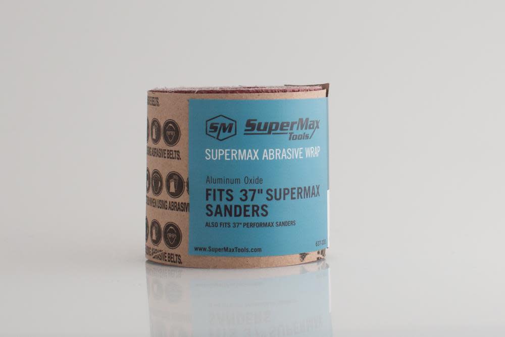 Supermax Tools 120 Grit Pre Cut abrasive for 37 In. Sander - Ascmtools